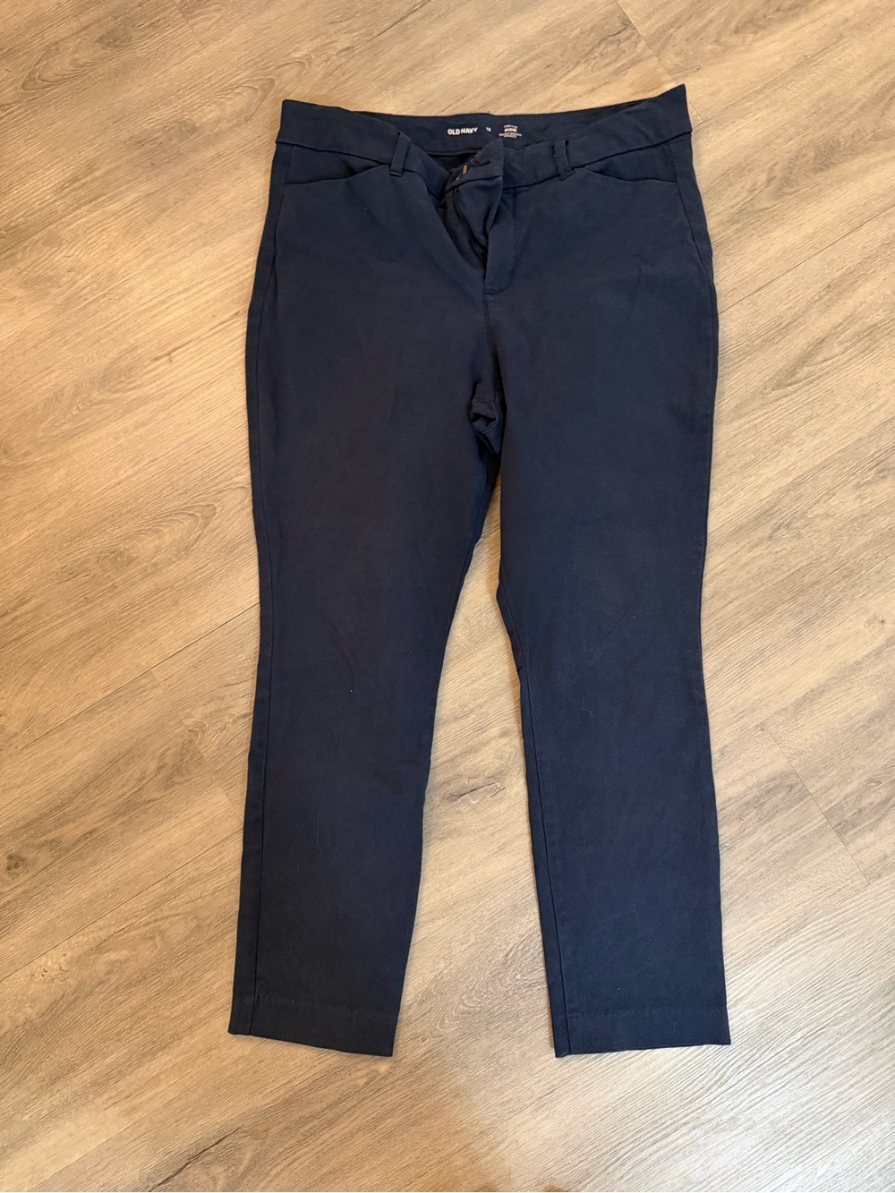 Old Navy Navy Ankle Tapered Stretch Pants